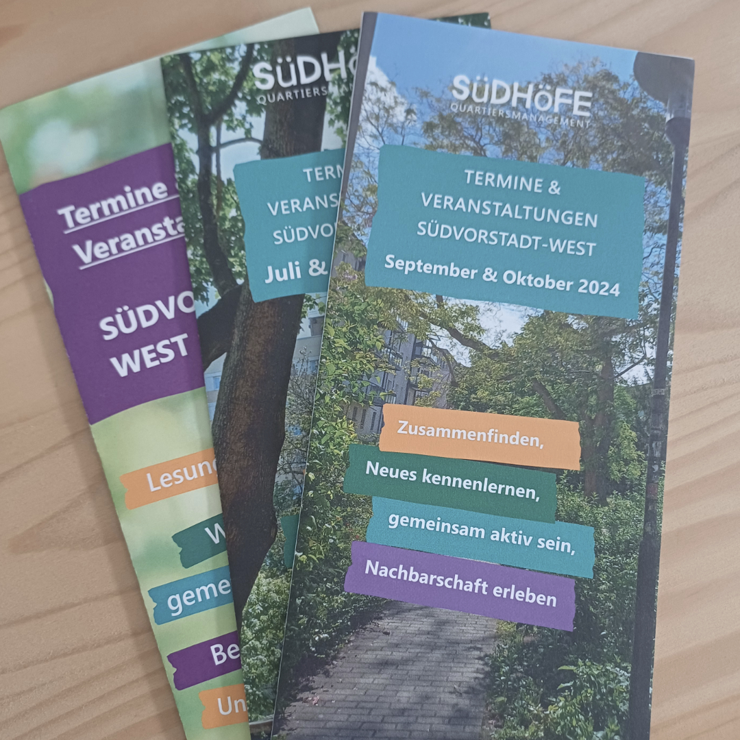 Neuer Veranstaltungskalender für die Südvorstadt-West