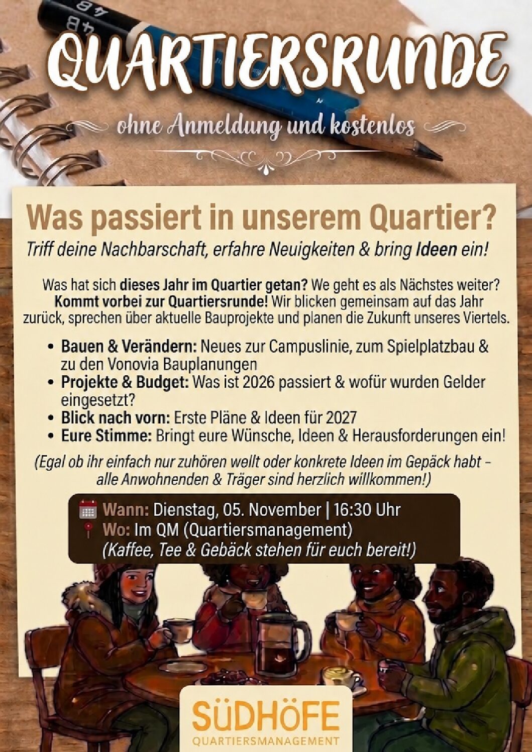 Quartiersrunde am 05. November