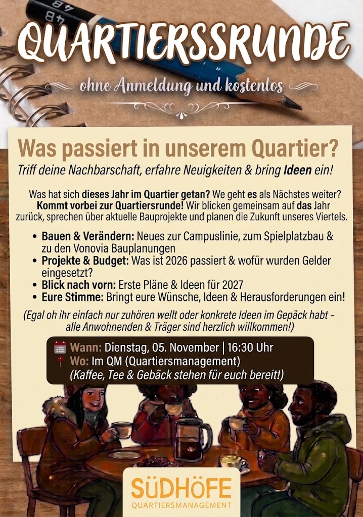 Quartiersrunde am 05. November