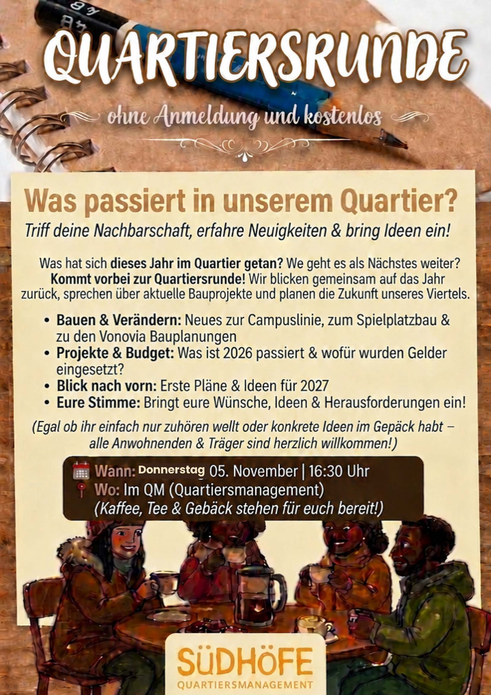 Quartiersrunde am 05. November